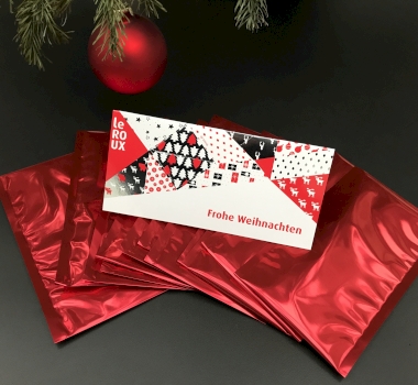 leRoux Weihnachtskarte - Glänzende Weihnacht